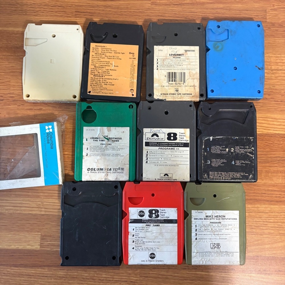 Vintage 8-Track Tape Lot 40pc Allman Brothers Lou Reed Heart Joe Walsh Rock Pop - Picture 5 of 7